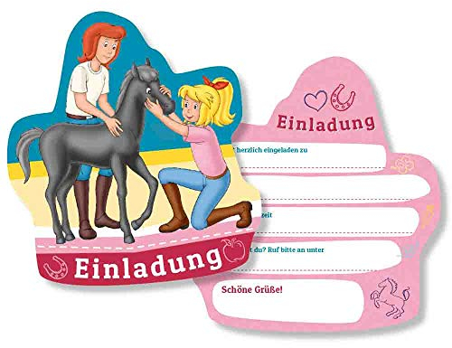 DH-Konzept Einladungskarten Bibi und Tina 6er Pack