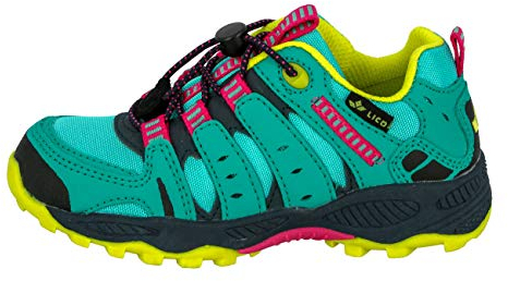 Lico Fremont, Mixte enfant Trekking- & Bottes de marche, Turquoise (Tuerkis/Pink/Lemon), 27 EU