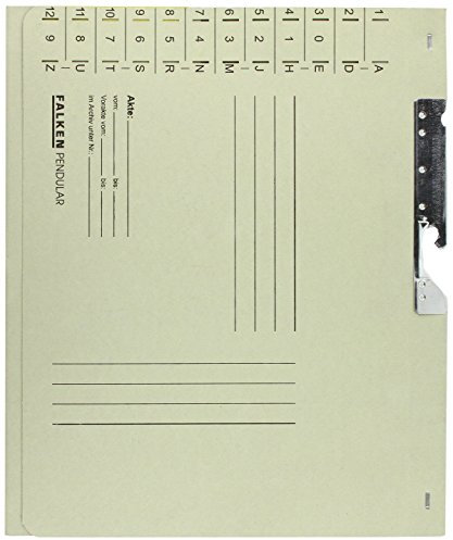 Falken 15033810 Pendelhefter Dehntasche, grau