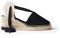 Espadrillas da Donna in Tela di Cotone - Valencia - Nero, 37 EU