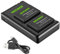 NEEWER 2 Pack LP-E17 Ersatzakku und Dual USB Ladegerät für Canon EOS R8, R10, R50, RP, 77D, 750D, 760D, 800D, 8000D, M6 II, M6, M5, M3, Rebel SL2, SL3, T6i, T6s, T7i, T8i Kameras