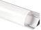 Profilé d'angle en aluminium - Bande de recouvrement de rail pour bandes LED - Profilé rayures opale 1 m 2 m - Blanc laiteux, 2m opal