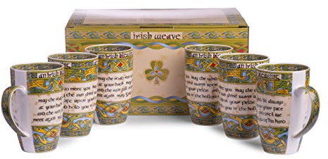 Royal Tara Irish Blessing Geschenkbox Teeset mit 6 Tassen