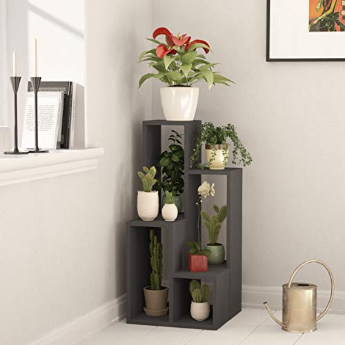 HOCUS PICUS Plantstand for Indoors and Outdoors with Modern Design - Dual Usage - Easy to Assemble and Clean -Indoor Plant Stand 20x84x89cm (Anthracite)