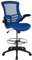 Flash Furniture Chaise à Dessin, métal, Plastique, Mousse, Maille en Bois Technique, Filet Bleu, 64,77 x 62,23 x 128,91 cm
