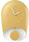 Guzzini - Home, BELL Wanduhr mit Pendel, Pendeluhr - Senfgelb, 22x8xh 33 cm - 168604206