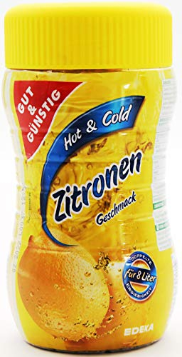 Gut & Günstig Hot & Cold Instantteegetränkgranulat Zitrone, 6er Pack (6 x 400g)