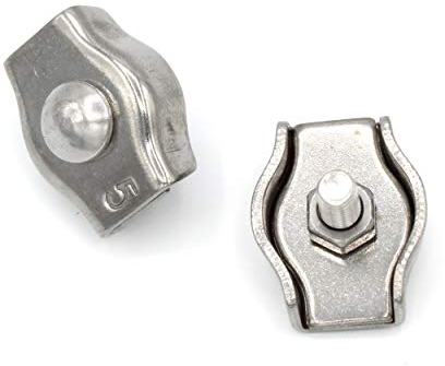 HEAVYTOOL Simplex Drahtseilklemme 3mm Edelstahl (10 Stück) V4A AISI 316 Inox Seilklemmen Kabelklemmen Seilverbinder Drahtseilverbinder Seilbefestigungsklemmen Bügelklemmen Stahlseil klemmen