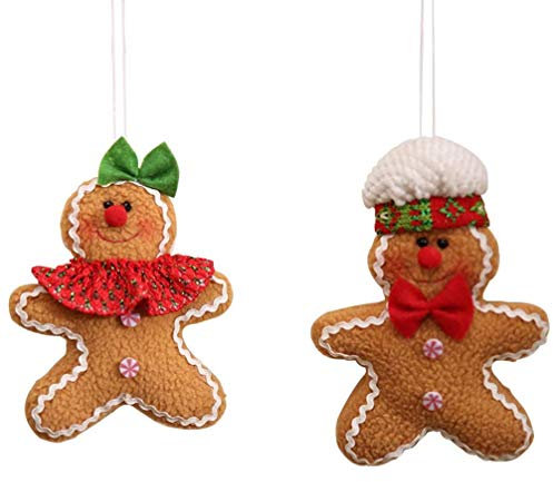 Toddmomy 6stücke Weihnachtsdeko Handgefertigte Gingerbread Man Für Baum Handtasche Und Auto Weihnachtsbaum Ornamente Für Zuhause Und Büro Deko