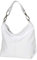 AmbraModa GL033 - Damen echt Ledertasche Handtasche Schultertasche Henkeltasche Beutel (Weiß)