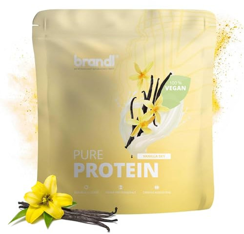 brandl® Veganes Proteinpulver mit freien Aminosäuren | Protein vegan | Vegan Protein 1000g Vanille
