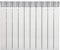 Fondital V710AM04410 Radiatore in alluminio pressofuso Exclusivo D3, 600 mm, 10 elementi, bianco