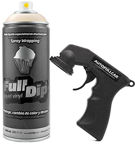 AutoFullCar Full Dip Spray Vinile Liquido 400 ml con Adattatore (Beige)