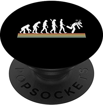 Funny Retro Evolution Of Man Gaming for Gamers PopSockets Swappable PopGrip