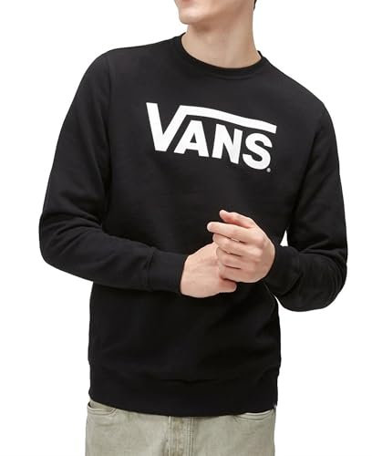 Vans Classic Crew Maglia di Tuta, Nero, S Uomo