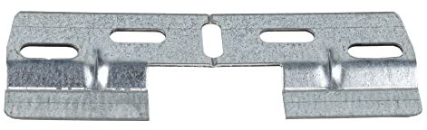 Cofan Placa Doble para Colgar y Fijar en Mobiliario | Medidas 130 mm y Hueco 42 mm