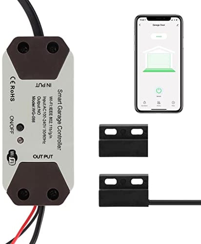 Apertura Puerta Garaje WiFi - Compatible con Tuya/Smart Life, Interruptor de Puerta de Garaje Inteligente