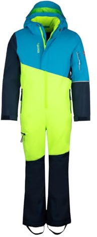 Trollkids Kids Hallingdal Snowsuit | abnehmbare Kapuze, atmungsaktiver Overall, verstärkte Nähten, reflektierende Details, Winterabenteuer, Winter, Skibekleidung