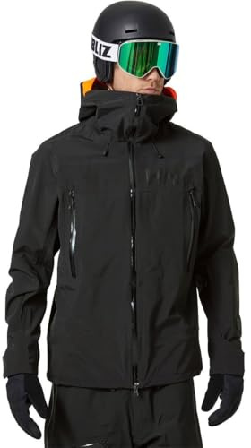 Helly-Hansen Sogn Shell 2.0 Jacket for Men, Premium Waterproof Skiing-Jacket with Breathable Fabric, Ideal for Winter Sports, 990 Black - L