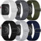 Charlam 6 pack Elastisch Loop Armband Kompatibel mit Apple Watch Armband 44mm 42mm 45mm 46mm 49mm für Herren, Verstellbares Stoff Sport Nylon Geflochten Ersatz Band für iWatch SE Series 10 9 8 7 6 5 4