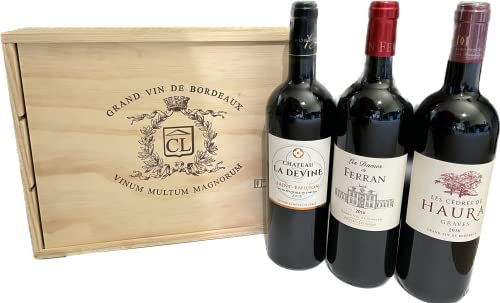 Coffret Découverte 3 Bouteilles de Vins de Bordeaux - 3 Appellations différentes