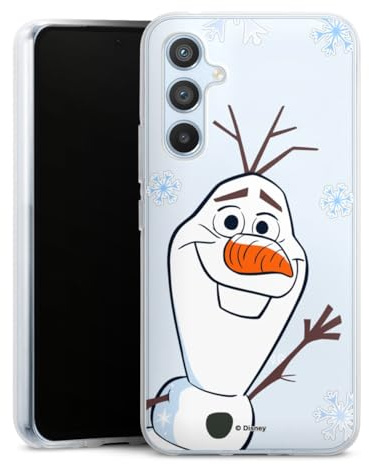 Silikon Hülle kompatibel mit Samsung Galaxy A 54 5G Case transparent Handyhülle Disney Frozen Olaf Die Eiskönigin 2
