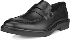 ECCO Men's London Penny Loafer, Black, 12-12.5