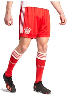 Adidas, Home 23/24 Fc Bayern München, Fußballshorts, Rot-Weiss, L, Mann