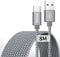 CLEEFUN Extra Long USB C Cable 8m, USB 2.0 A to Type C Nylon Fast Charging Charger Lead for Samsung Galaxy LG Moto Sony Smartphones, Tablets, Laptop, Security Camera, PS5 Controller, Switch, etc