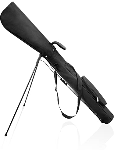 OUUTMEE Kleine Golftasche, Schlägerkoffer, Golf-Selbstständer, Schlägerkoffer und große Tasche, Ultraleicht, niedriger Schwerpunkt, großes Stauraumvolumen, zylindrisch