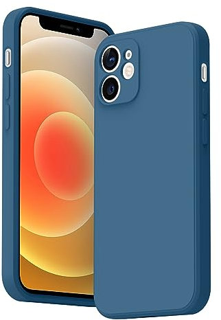 Vancle Case for iPhone 12 mini Phone Case, Camera Protection Ultra Slim Case for iPhone 12 mini 5.4'' Anti-Scratch Shockproof Bumper Cover (Navy blue)