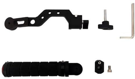 NovelGoal Support de stabilisateur de téléphone portable avec poignée de transport compatible avec Hohem MT2 M6 avec trou de montage 1/4 3/8 (poignée ronde)