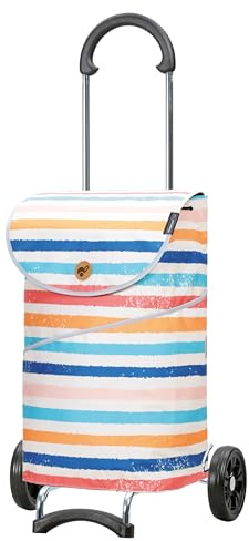 ANDERSEN Einkaufstrolley - Scala Shopper Mix A16 | mit Flüsterrädern, klappbar, aus Stahl, bis 40 kg - Tasche Limited Edition, Seitenfach, Innenfach, 46 L