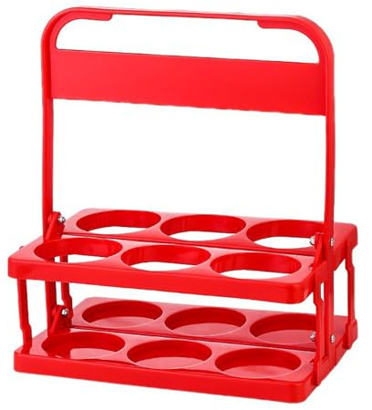 Fockety Panier Porte-Bière, Pliable et Durable, Multifonctionnel, en Plastique, capacité de 6 Bouteilles, Pratique, Large Application, Support de Seau pour Bouteilles de Bière