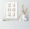 Tanyang Personalisiertes „We Said Yes“-Poster Mit Namen Und Datum: Premium-Liebesleinwand, Wanddekoration – Hochzeits-Kunstdruckbild 30X40Cm Kein Rahmen