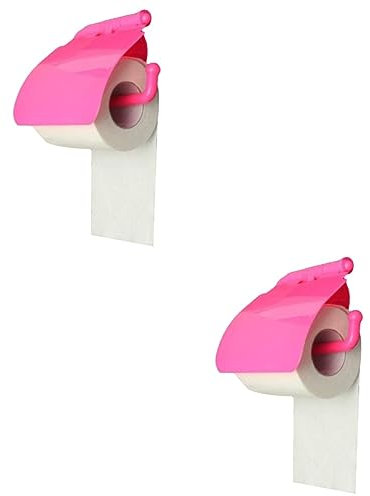 Ciieeo Bling Toilet Roll Holder 2pcs Box Toilet Paper Holder Waistband Resistance Pink Tinsel Curtain Toilet Paper Stand Decoration Bathroom Trailer Para Accessory Roll Holder Sucker