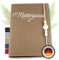 Baby Boo!® Mutterpass Schutzhülle aus Recycling-Filz für den Deutschen Mutterpass, Mamapass, Premium Hülle mit vielen Fächern (Sand)