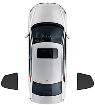 Parasol de Coche para Peugeot 5008 2017-2023 2024 Ventana Lateral Sombrilla Cortinas Coche para Boquear los Rayos UV y Calor Fácil Instalación,2 Triangular