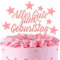21 Stück Tortendeko Geburtstag, Rose Gold Kuchen Deko, Alles Gute zum Geburtstag tortendeko, Glitter Torten Geburtstag Deko für Mädchen, Cake Topper mit Sternen, Glitter Cake Topper