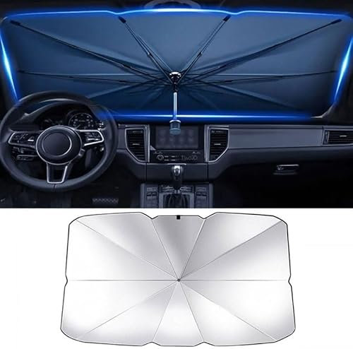 Parasol Coche Delantero Plegable,para Audi A4 B7 2005-2008 Parasol Plegable Ajustable, Paraguas Parasol Anti UV,A 125 * 65cm