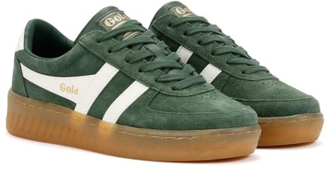 Gola Grandslam Suede Women's Evergreen/Off White Trainers - UK 5