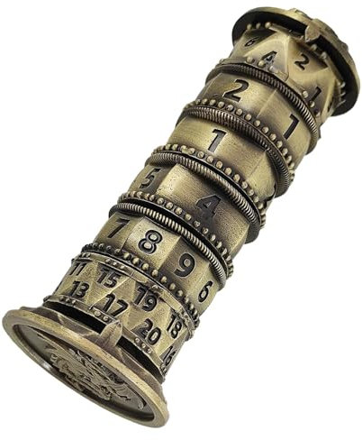 Pagoda Dice Spinner für Dungeons Dragons, Spinner Würfel, einzigartige Metall Roulette Würfel, Brettspiel Zubehör, D4 D6 D8 D10 D12 D20 D% für Dungeons Dragons D ND Gi-fts RPG Rollenspiel