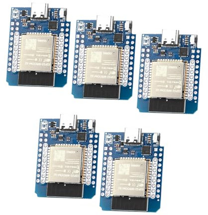 Diymore 5 Piezas para ESP32 Mini Módulo para ESP32 Placa de Desarrollo Mini Bluetooth WiFi con Chip CH9102F Compatible con Arduino IDE