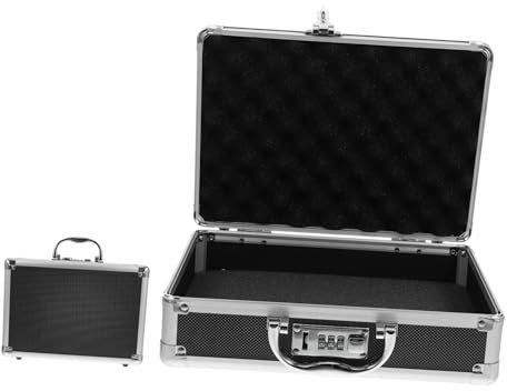 Cabilock Aluminiumlegierung Werkzeugkasten Mit Schaumstoffeinlagen Hartschalenkoffer Für Werkzeug-organizer Schutzlagerung Und Ausrüstung