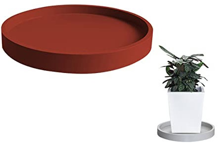 Pflanzschale aus Kunststoff, Abtropfschale 60 cm, Palette für Zimmerpflanzen, Kaffeefarben
