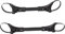 Lonsy 2Pcs Universal Twin Baby Stroller Connector, Adjustable Prams Connectors for Double & Tandem Pushchairs, Easy Installation for Outdoor Use, Black