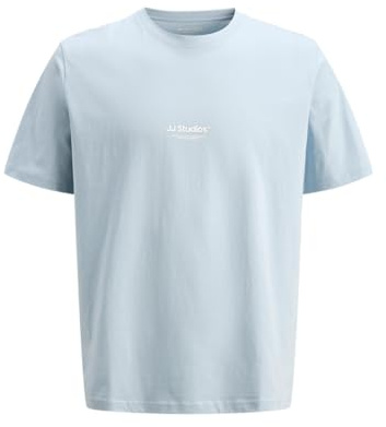 JACK & JONES Herren Male T-Shirt Plus Size Gedruckt T-Shirt Jjesoho Tee Ss Crew Neck Noos Pls (1er Pack)