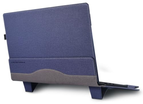 Laptop Protective Case for 15.6-inch Samsung Galaxy Book5/Book4/Book3/Book2/Book Flex (NP750XQA, NP762XDA, NP750QCJ, NP950, NP955, NP750/NP754) PU Shell with Stand (Blue, 15.6)