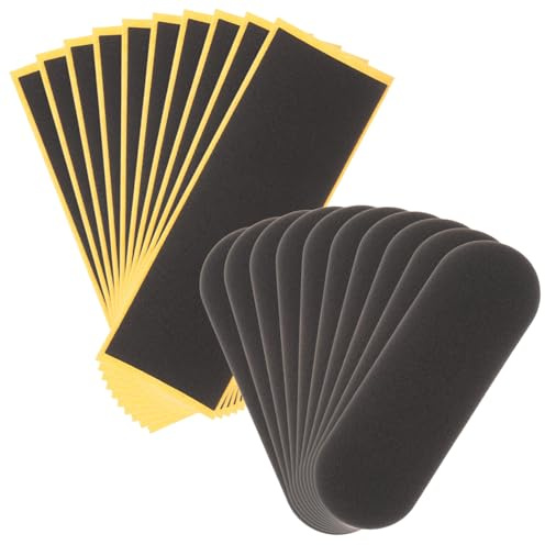 TOBBOMEY Finger Skateboard Zubehör Schaumstoff-Griffband Rutschfestes Klebeband Für Griffbrett Selbstklebende Aufkleber Für Finger-Skateboard 20 Stück 4.33 X 1.50 X 0.08 in Für Training Und Wettkampf