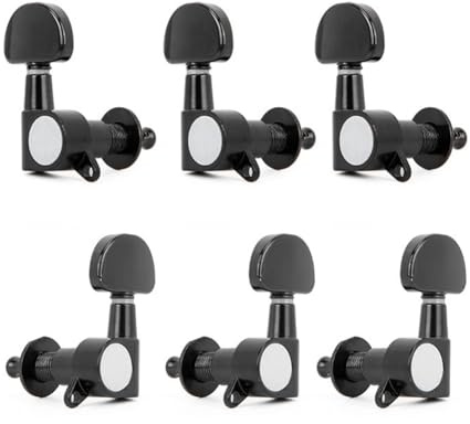 Pqahffowr Guitar String Knob Folk Guitar Ukulele Knob Fully Enclosed Classical String Black